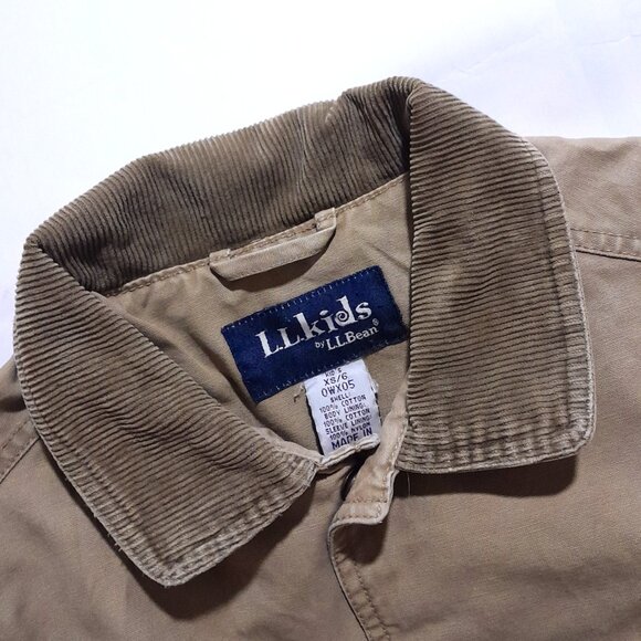 SOLD🔴🔴🔴🔴🔴🔴Vintage  L.L Bean Kid's 4 Pocket  Lined Barn Chore Coat sz 6 - Picture 1 of 8